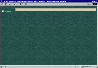 Main calendar page
