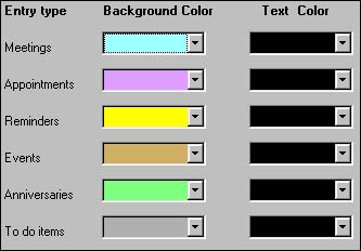 Colors tab