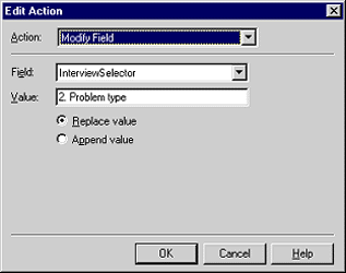 First action for buttons