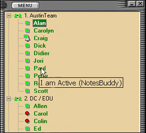 NotesBuddy List from IBM Alphaworks