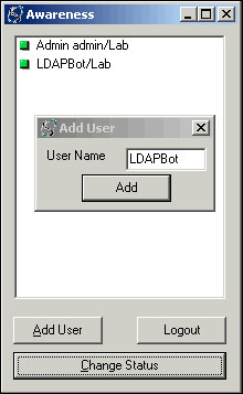 Awareness example for the COM toolkit