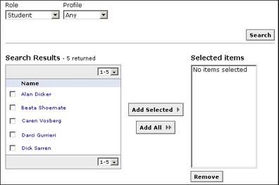 Search results