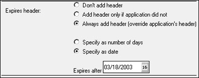 Specify as date options
