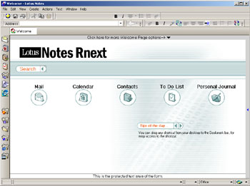 Rnext Welcome Page