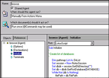 The agent in Designer