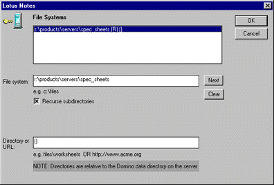 The File Systems section