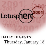 Lotusphere 2001 Thursday, January 18